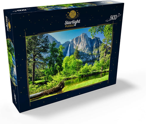 MyPuzzle Premium 500 Piece Jigsaw Puzzle - Yosemite Waterfall Yosemite National Park California for Adults