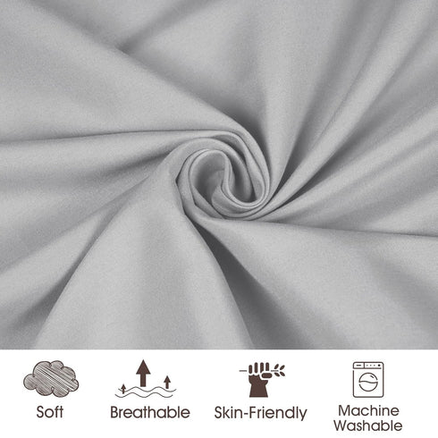 PHF Baby Changing Pad Covers, 2 Pack Ultra Soft Microfiber Sheets for Boys Girls, Grey & Grey