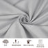 PHF Baby Changing Pad Covers, 2 Pack Ultra Soft Microfiber Sheets for Boys Girls, Grey & Grey