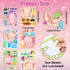 Axolotl Make a Face Sticker, 36Pcs Make Your Own Cute Axolotl Stickers for Kids Birthday Party Activity