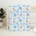 Wicbfdfv 30x40inch Cute Nautical Sailor Bears Lighthouse Ship Baby Blankets for Boy Girl Anchors Compasses Shells