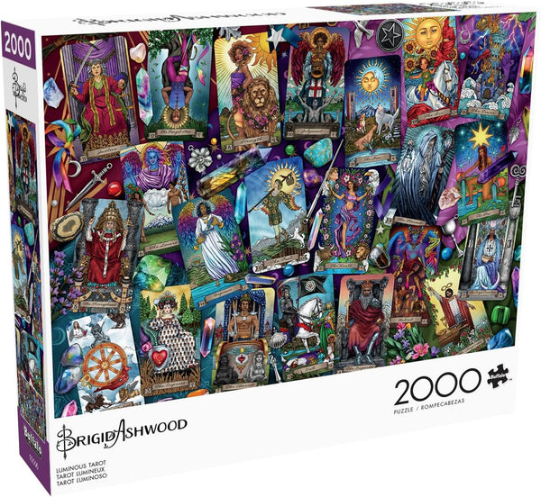 2000 Buffalo Games Luminous Tarot Brigid Ashwood Art & Photo Collection Piece Jigsaw Puzzle Colorful Puzzle for Adults