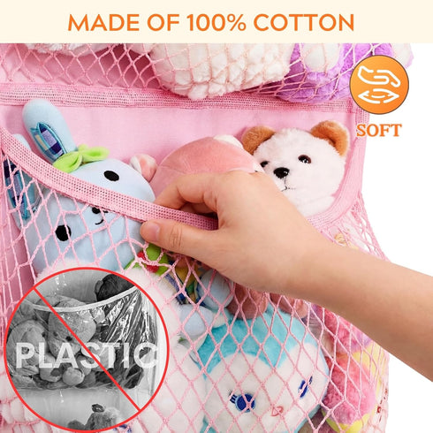 4 Over The Door Stuffed Animal Storage, Cotton Toy Organizer for Storage Plush Toys,Baby Supplies, Stuffed Animal