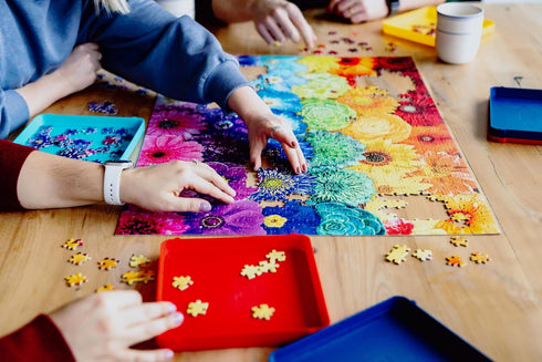 7 Count (Pack 1) Buffalo Games - Puzzle Sorting Trays
