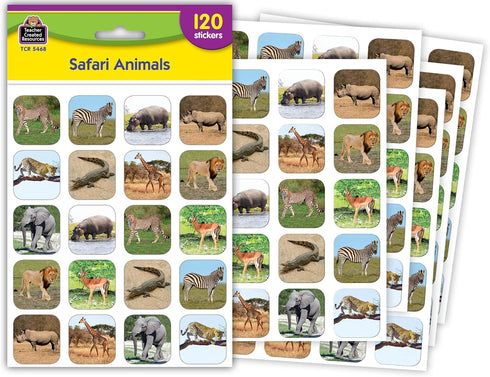 Teacher Created Resources 5468 Safari Animals Stickers