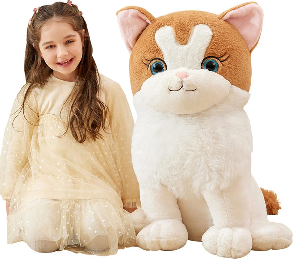IKASA Giant Ragdoll Cat Stuffed Animal Plush Toy, 23" Jumbo Soft Fluffy Plushie Gifts for Kids