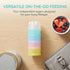 Manwetye 2 4 PCS Layers Baby Milk Powder Dispenser, Milk Powder Pots,Formula Dispenser Portable Milk Powder Formula