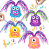 4PCS Fun Hair Pulling Fidget Screaming Monster Toys, Anti-Anxiety Novelty Toys for Kids 3-7+ Boys Girls