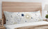 Sweet Jojo Designs Star and Moon Body Pillow Case Cover (Pillow Not Included) - Navy Blue, Gold, and Grey Celestial Sky