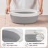 4 Pack Small Woven Basket with Handles, Cotton Rope Shelf Storage Basket, Cute Baby Gift Basket for Nursery Bedroom -