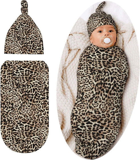 Sanghing Leopard Print Newborn Swaddle Blankets Cheetah Print Baby Stuff Soft Swaddling Blanket