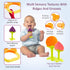 0-6 Frozen 6 Pack Teether Toys for Babies Months, Newborn Infant Teethers Freezer Safe Silicone, Teething Toys