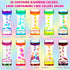Motionchic 10 Pack Liquid Motion Bubbler Timer for Teens and Adults Calming Fidget Toy Colorful Stress Relief Liquid