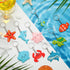 Yinkin 36 Pcs Summer Party Keychains, Beach Flamingo Pineapple Turtle Surfboard for Kids Luau Tropical Supplies
