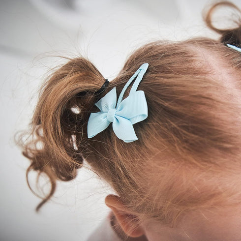 40PCS Snap Baby Hair Bows Clips for Girls, Grosgrain Ribbon Fully Wrapped 2 Inch Infant Hair Barrettes