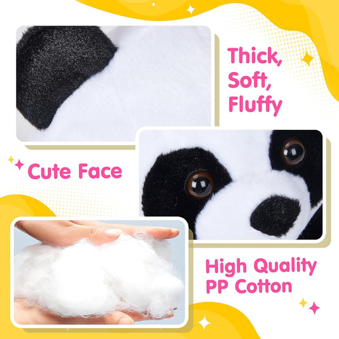 12'' WEWILL BSTAOFY Light up Panda Stuffed Animal LED Panda Bear Soft Plush Toys Glow in Dark Bedtime Companion