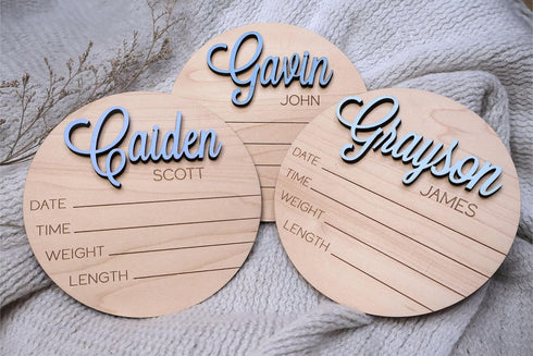 Newborn Baby Stats Sign For Hospital, Newborn Announcement Sign For Hospital, Birth Announcement Sign Photo Prop, Laser