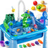 2 3 4 5 6 3-8, Summer JUKUDAHU Water Table Play Sink Toy for Kids Years Old - Outdoor Kitchen with Running Water