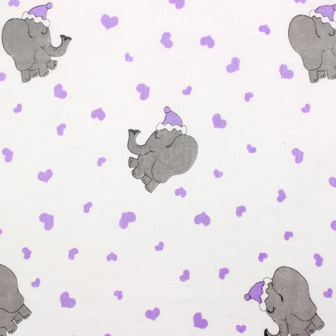 j & alex 100% Set 4 47 47 Cotton Muslin Swaddle Blankets, of Receiving Blanket for Baby Girls and Boys, Animal Theme