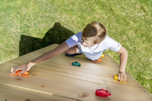 Squirrel Products Rock Climbing Holds for Kids, Deluxe Extra Large Climbing Rocks with Mounting Hardware for DIY