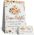 skuhyyg Woodland Diaper Raffle Tickets, Diaper Raffle Sign, Pink flower Baby Shower Game