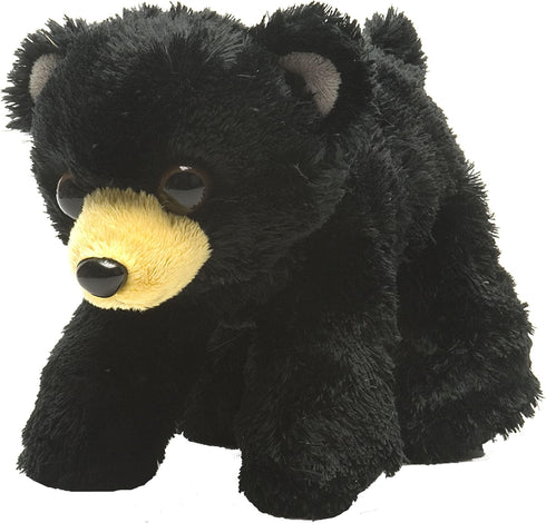 Wild Republic 7" Black Bear Plush - Stuffed Animal Toy, Gifts for Kids, Hug’Ems