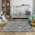 EtherSpher 50'' 50''gimnasio Black White Stripes Stars Moon Soft Padded Baby Gym Play mat for Floor Portable Foldable