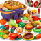 JASNKKONT 42 Items 87 Pcs Cutting Play Kitchen Set for Kids, Pretend Cooking