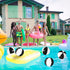 12 Pcs 16'' Beach Ball, PVC Inflatable Pool Balls for Summer Hawaiian Tropical Theme Party Favors