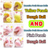 Kawaite 2 Pack 2 Peach Stress Balls Sensory Fidget Toys, Squishy Dough Ball, Fruit Stretchy Stress Ball, Fun and Soft