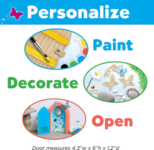 Creativity for Kids Butterfly Fairy Door Kit - Painting Arts and Crafts for Kids, Creative Gifts for Age 6-7+