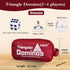 7 56 (2-4 Smilejoy Triangle Domino,Triangular Domino Tiles with Brass Spinners Tabletop Game for Kids Ages and Up