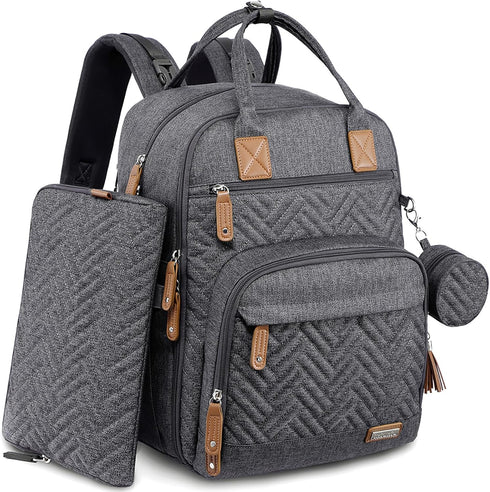 iniuniu Diaper Bag Backpack, 4 in 1 kit Large Unisex Baby Bags