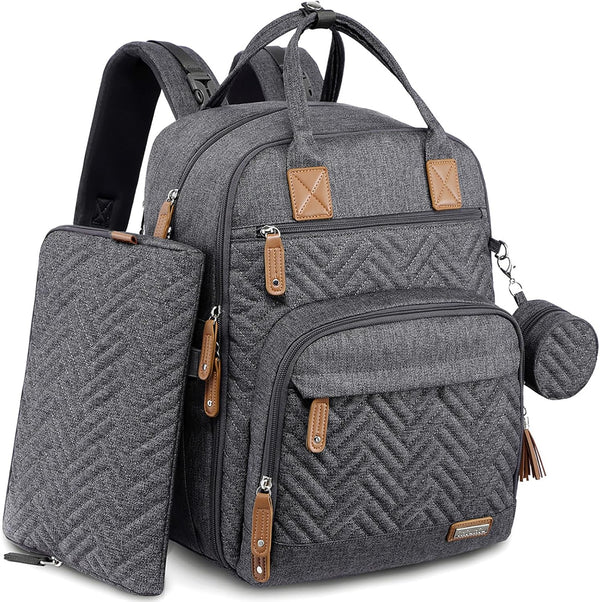 iniuniu Diaper Bag Backpack, 4 in 1 kit Large Unisex Baby Bags