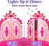 PREXTEX Kids Makeup Table with Mirror and Chair, Princess Play Set with Light and Musical Sound Effects