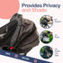 Stroller Sun Shade - Universal UV Protection Cover for Strollers Sunshade with See Through, Clip-On Sun Blocker, Sun