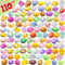 Dioju 110 Pcs Mochi Squishy Toy, Mini Kawaii Squishies Bulk Sensory Fidget