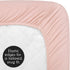 Sweet Jojo Designs Dusty Rose Pink Girl Fitted Crib Sheet Baby or Toddler Bed Nursery - Solid Color Mauve for Bohemian