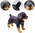 Lifelike Rottweiler Dog Stuffed Animal - 12 Inch Simulated Plush Puppy Toy, Realistic Black Dog Gift for Kids