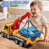 2-4 3-5 4-8,Friction JUKUDAHU Tow Trucks for Toddlers Years Old - Flatbed Truck Toy for Kids Aged Powered Transport