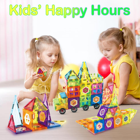 ST4 112 3D 4-8, 3-5 Contixo Magnetic Tiles - PCs Building Blocks STEM Construction Creativity, Imagination