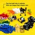Sets 400pcs BroTex Wheels and Axles with Steering Wheels& &Windshield&Traffic Light, Over Classic Bricks Pieces and Car