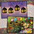 Simgoing 24 Sets Mandala Crafts with LED Candle Light Mandala Flower Tissue Paper Crafts Kits DIY Your Own Suncatchers