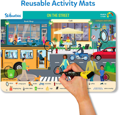 Megapack 3, 4, 5, 6 Skillmatics Search and Find Educational Game - Reusable Preschool Learning Activities, Perfect