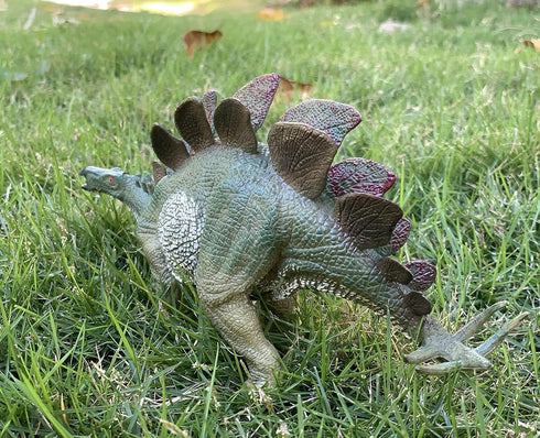 Gemini&Genius Stegosaurus Dinosaur Toy Figure - Green Dino Collection Action Figurine for Kids 4-12 Years Old