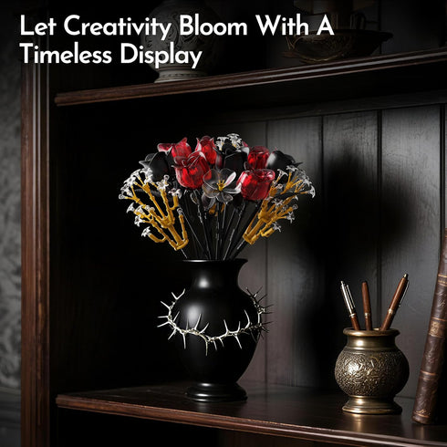Set (414 Mothers Day Rose Flower Bouquet Building for Adults, Gift for Mom Wife Couple Women Teen Girlfriend