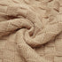 LAWKUL Baby Blankets Knit Cable Babe Blanket, Soft Airy Newborn Infant Receiving Swaddling, Beige Neutral, 40"x30"