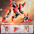 Ubrixmen 2 1 Sets, 6+(Red) in Transforming Mech Robot Building Mecha Robot City Toy Converts to Fighter Jet, for Adults