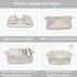 Woven Cotton Rope Storage Basket with Handles for Organizing Pet Toys, Decorative Rectangle Baby Nursery Gift Basket