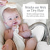 Natemia Baby Hair Brush with Soft Goat Hair Bristles - Gentle Wooden Comb for Infants, Newborn Bath Essential